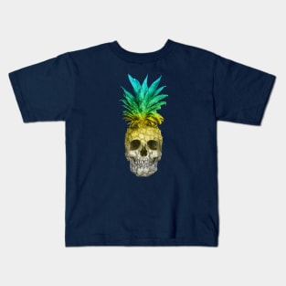 Pineapple Skull (Coloured) Kids T-Shirt